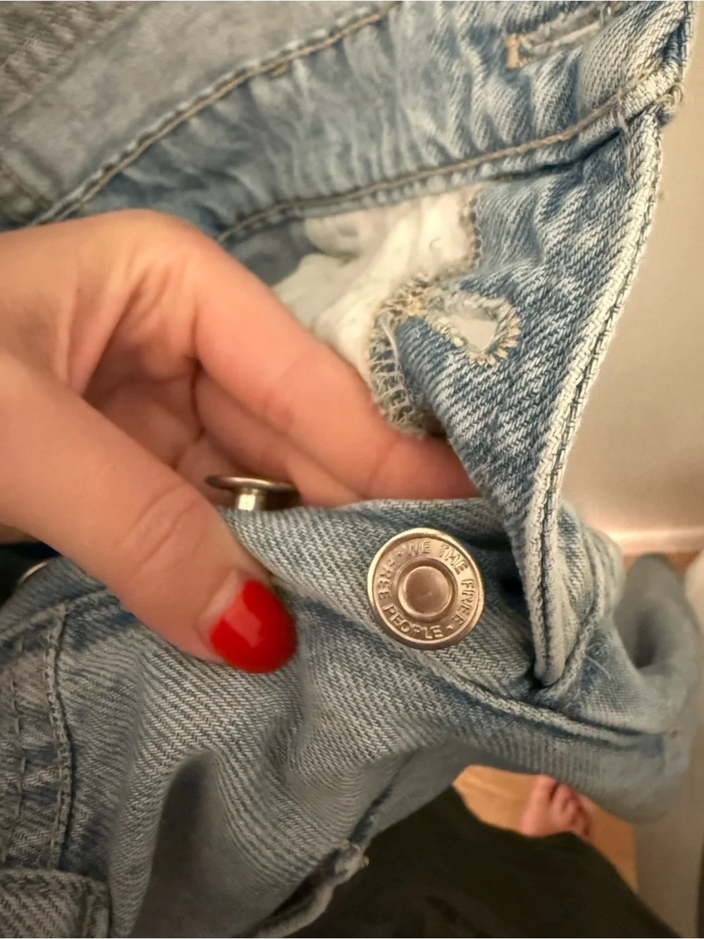 Free People Light Blue Denim Overalls Jumpsuit